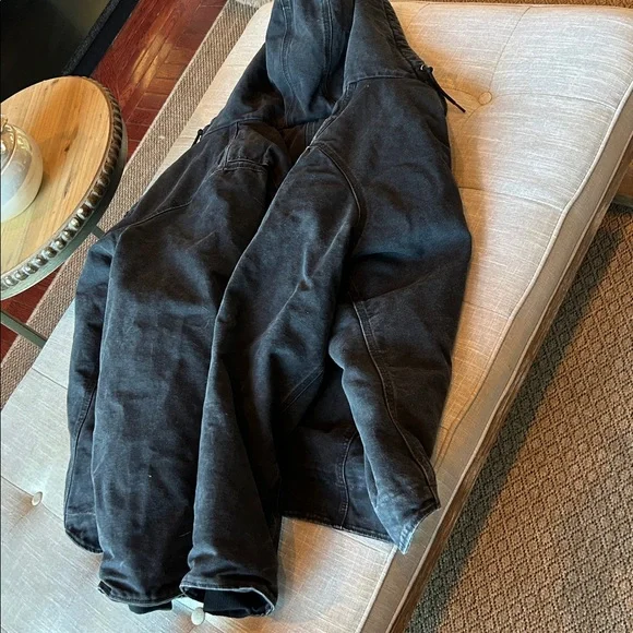 Carhartt Men Jacket Rare Vintage Duck Canvas Sherpa Zip Jacket Size 3XL - Picture 9 of 10